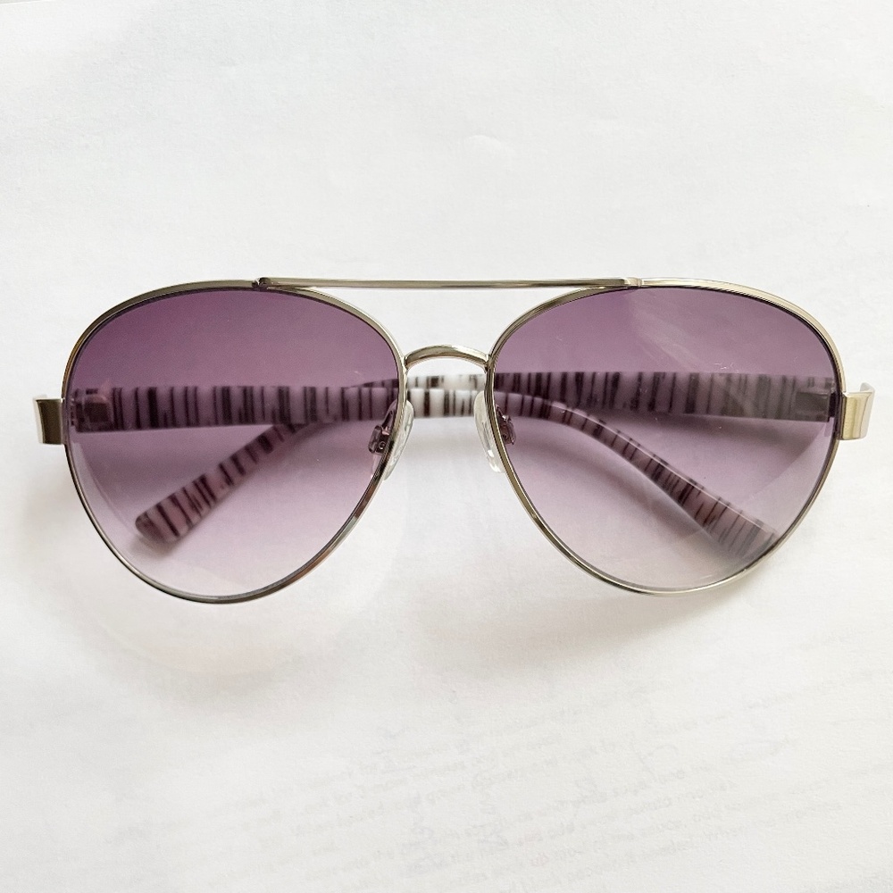 NWOT Purple Sunglasses with Silver Trims